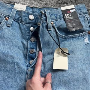 NWT Levi's 501 Original Cropped Jeans